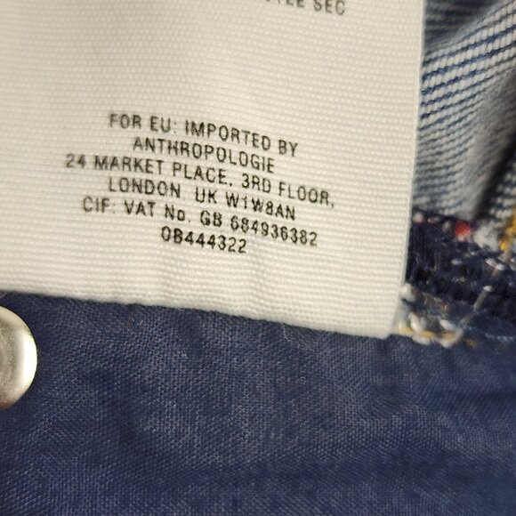 SOLD OUT Pilcro & The Letterpress Jeans Women 31x32 Blue Parallel Straight Leg - Picture 11 of 11